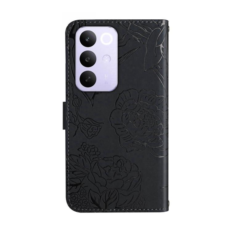 For Realme C85 5G HT03 Skin Feel Butterfly Embossed Flip Leather Phone Case