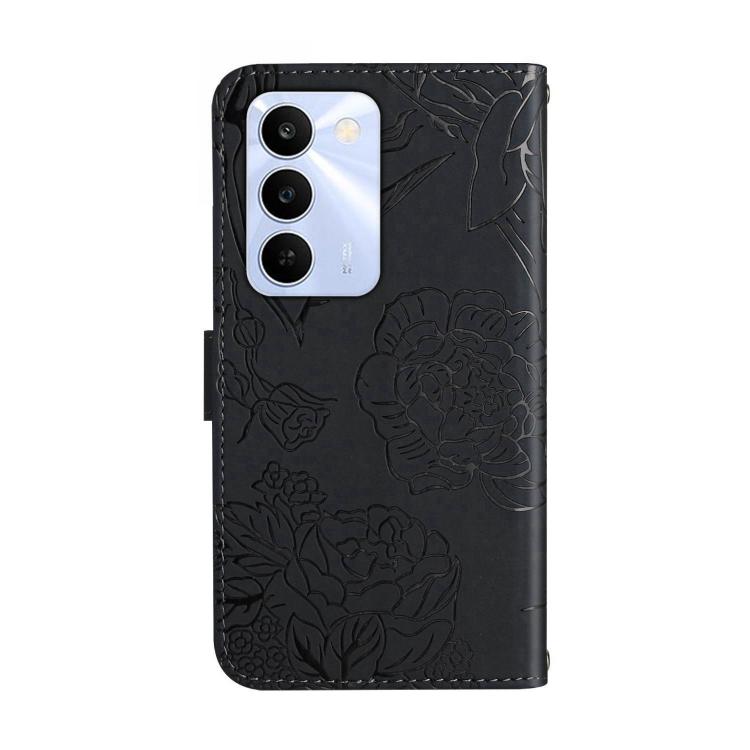 For Realme C83 5G HT03 Skin Feel Butterfly Embossed Flip Leather Phone Case