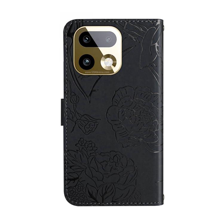 For Realme 16 Pro+ 5G HT03 Skin Feel Butterfly Embossed Flip Leather Phone Case