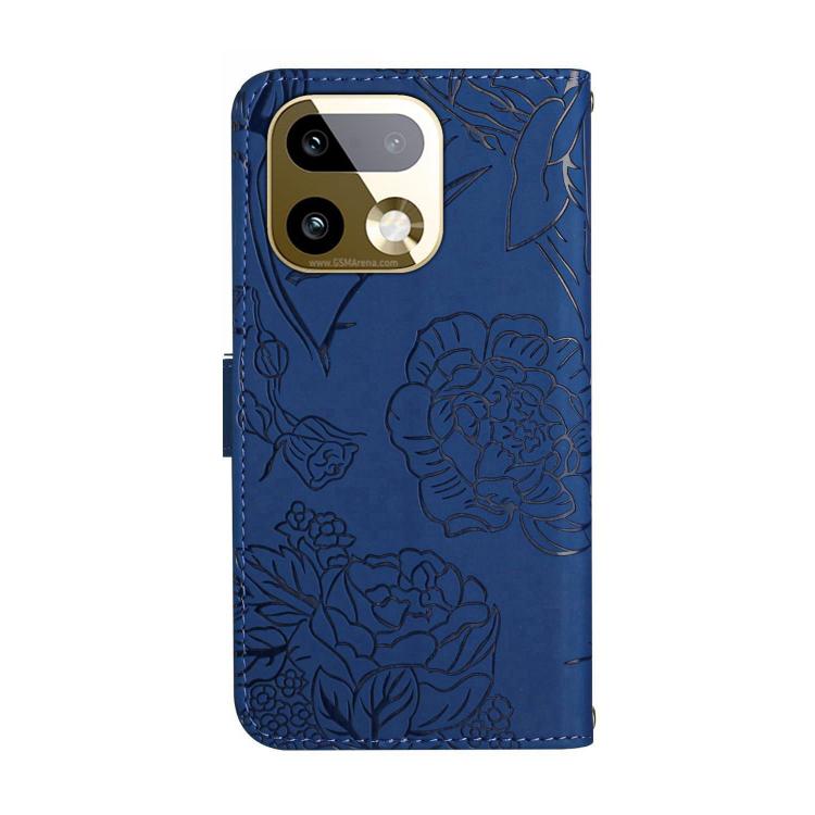 For Realme 16 Pro+ 5G HT03 Skin Feel Butterfly Embossed Flip Leather Phone Case