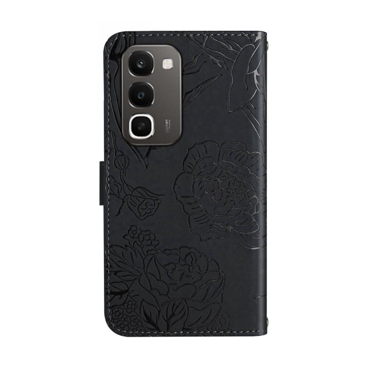 For Realme C100 4G HT03 Skin Feel Butterfly Embossed Flip Leather Phone Case