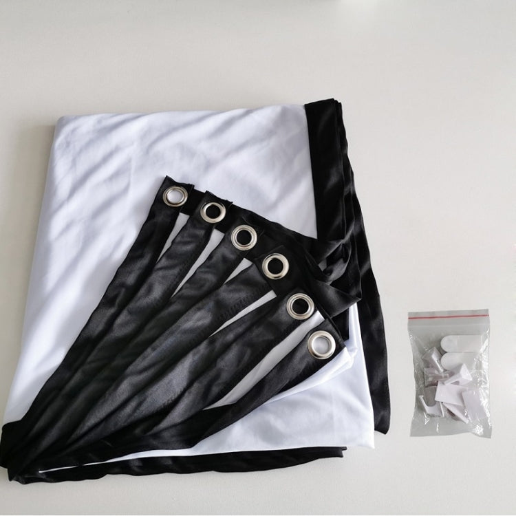 Simple Folding Thin Polyester Projector Film Curtain, Size: