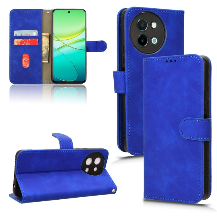 For vivo Y38 5G Skin Feel Magnetic Flip Leather Phone Case