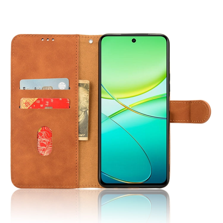For vivo Y38 5G Skin Feel Magnetic Flip Leather Phone Case