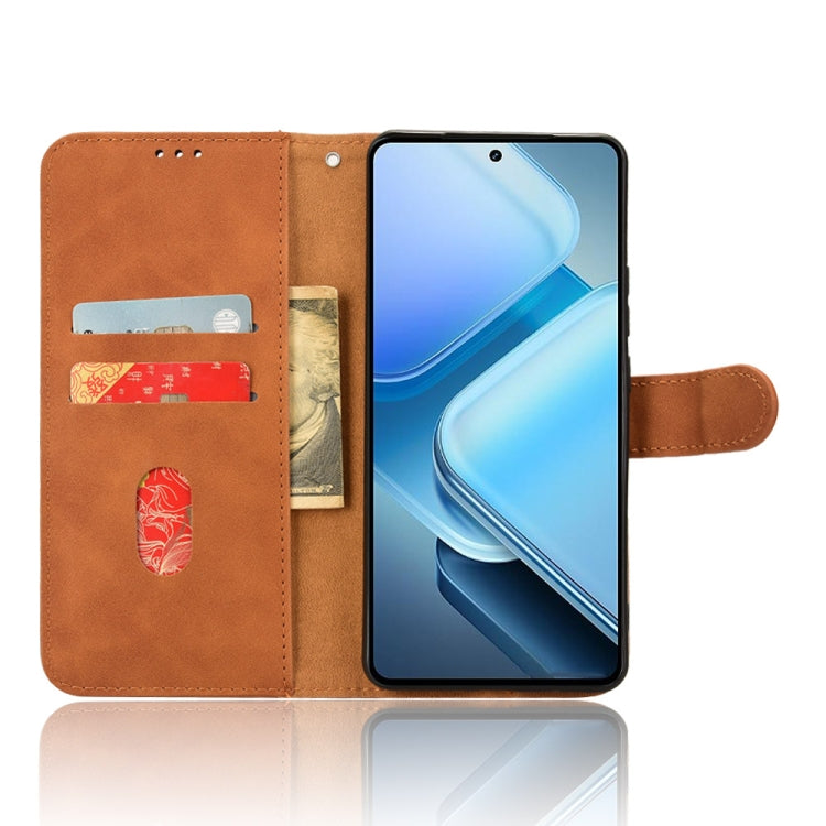 For vivo iQOO Z9 Skin Feel Magnetic Flip Leather Phone Case
