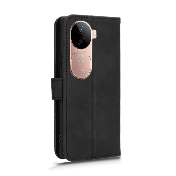 For vivo V40e 5G India / iQOO Z9s 5G Skin Feel Magnetic Flip Leather Phone Case