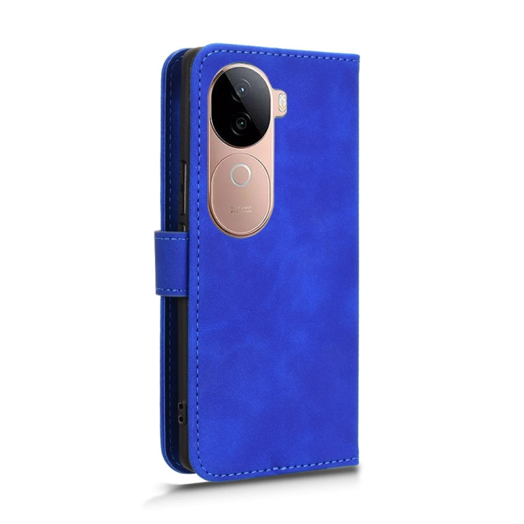 For vivo V40e 5G India / iQOO Z9s 5G Skin Feel Magnetic Flip Leather Phone Case