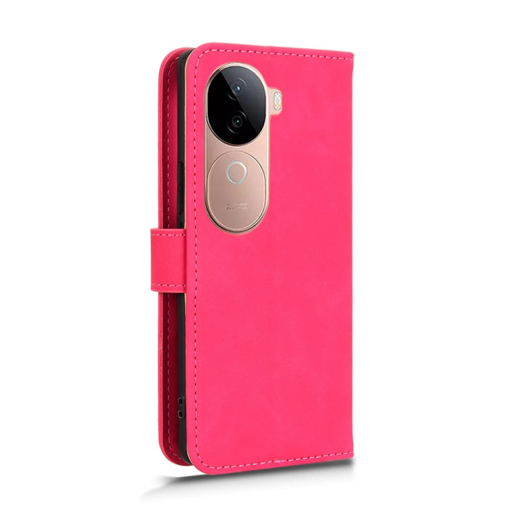For vivo V40e 5G India / iQOO Z9s 5G Skin Feel Magnetic Flip Leather Phone Case