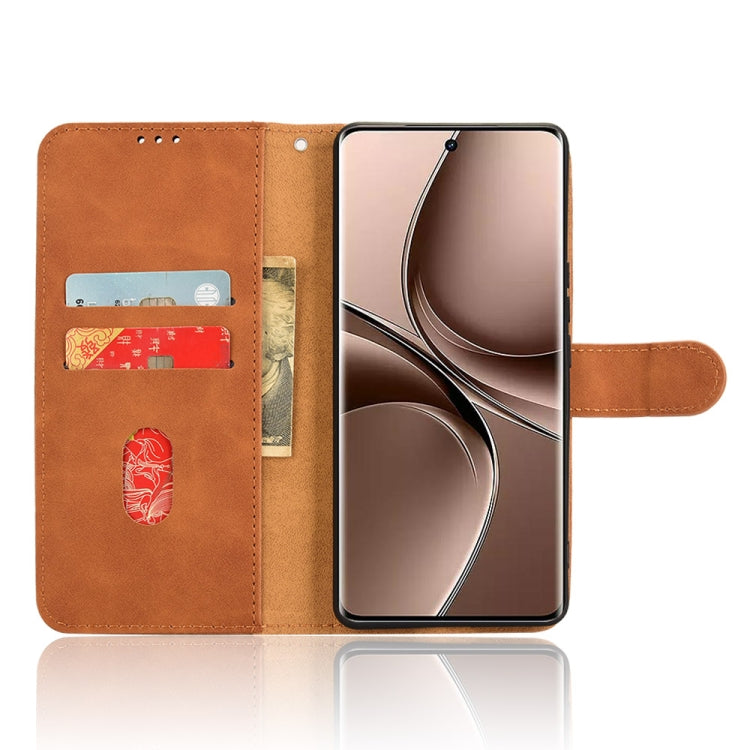 For vivo V40e 5G India / iQOO Z9s 5G Skin Feel Magnetic Flip Leather Phone Case
