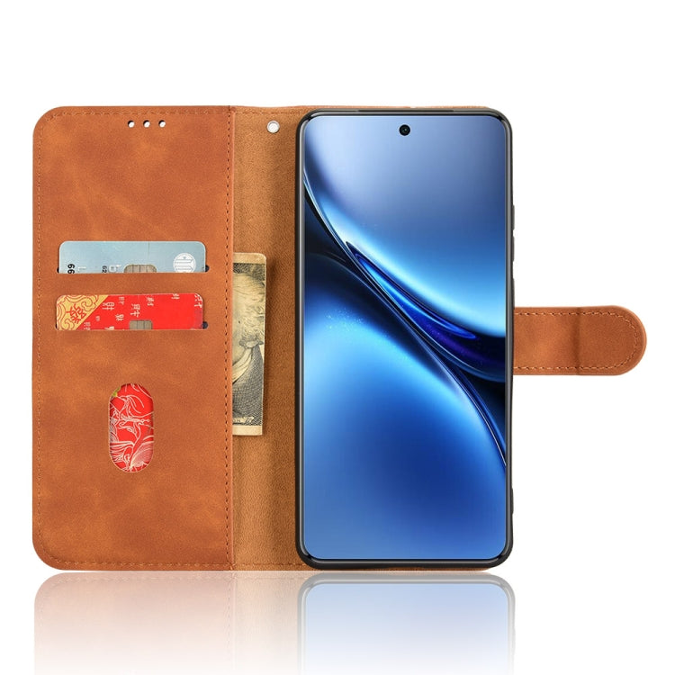 For vivo X200 Pro 5G Skin Feel Magnetic Flip Leather Phone Case
