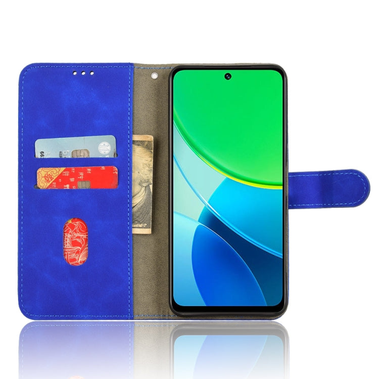 For vivo Y19s 4G Global Skin Feel Magnetic Flip Leather Phone Case