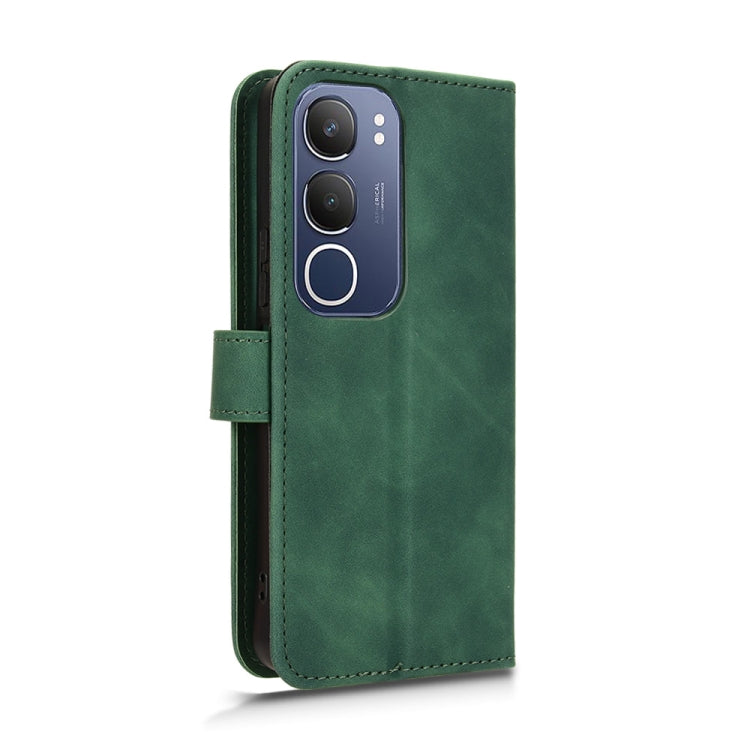 For vivo Y19s 4G Global Skin Feel Magnetic Flip Leather Phone Case