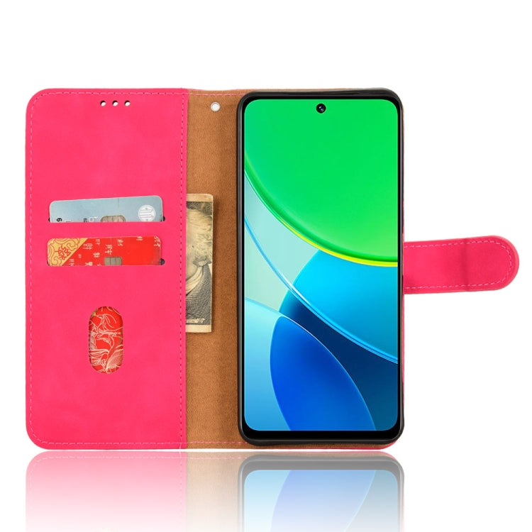 For vivo Y19s 4G Global Skin Feel Magnetic Flip Leather Phone Case