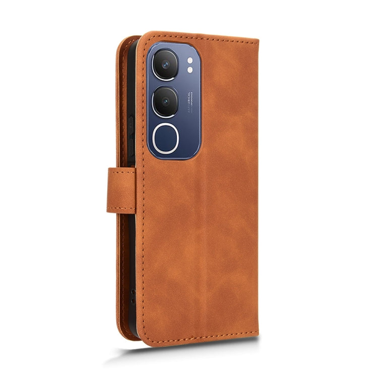 For vivo Y19s 4G Global Skin Feel Magnetic Flip Leather Phone Case