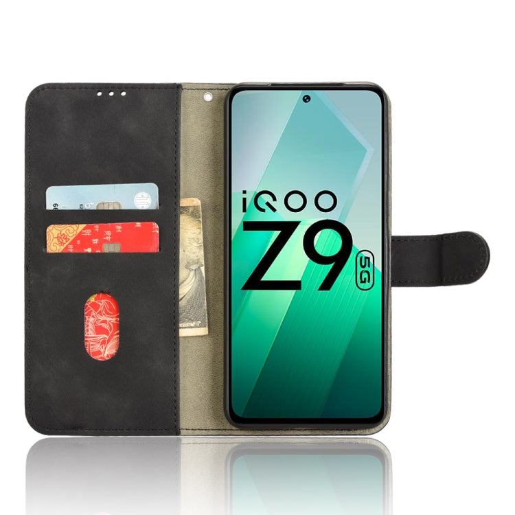 For vivo iQOO Z9 5G Global Skin Feel Magnetic Flip Leather Phone Case