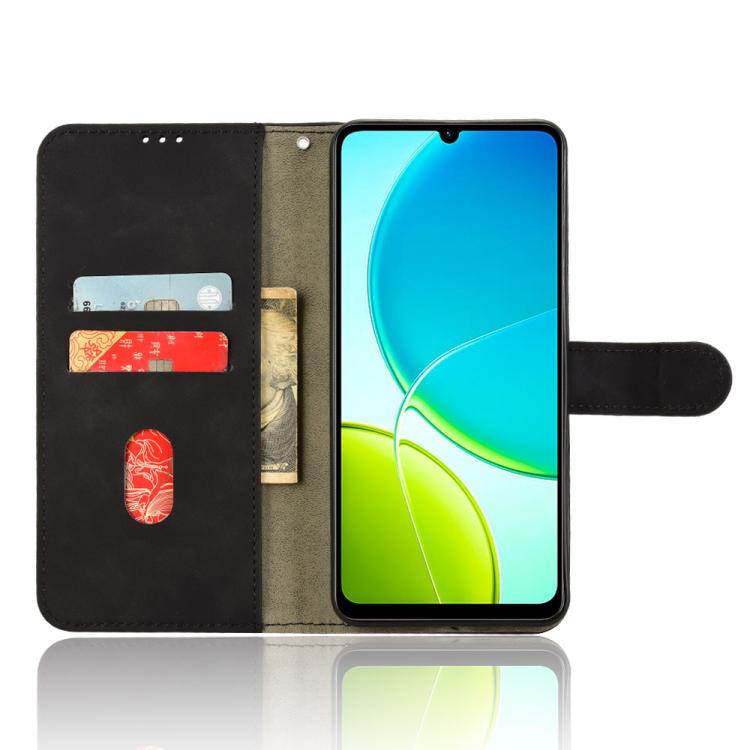 For vivo Y04 4G Skin Feel Magnetic Flip Leather Phone Case