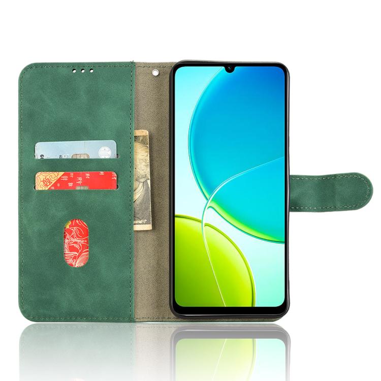 For vivo Y04 4G Skin Feel Magnetic Flip Leather Phone Case