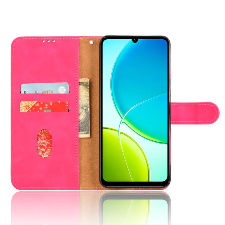 For vivo Y04 4G Skin Feel Magnetic Flip Leather Phone Case