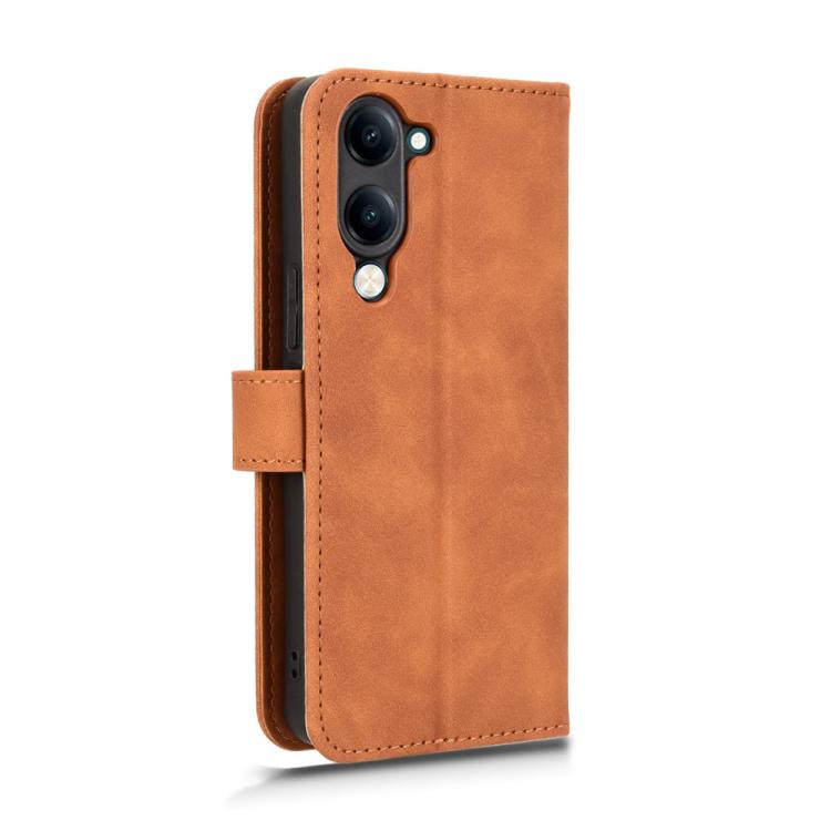 For vivo Y04 4G Skin Feel Magnetic Flip Leather Phone Case