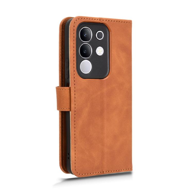 For vivo Y29 4G Global Skin Feel Magnetic Flip Leather Phone Case
