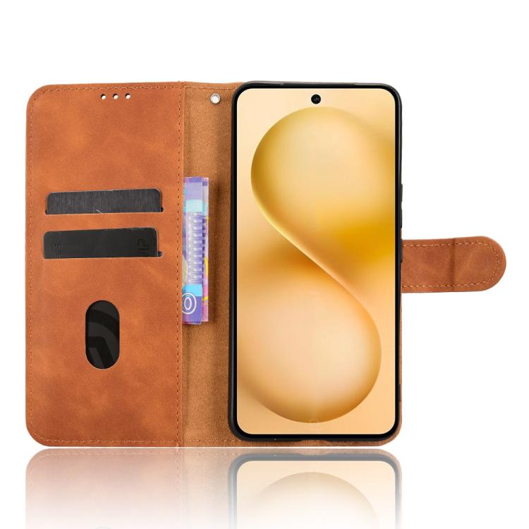 For vivo V60 5G Skin Feel Magnetic Flip Leather Phone Case