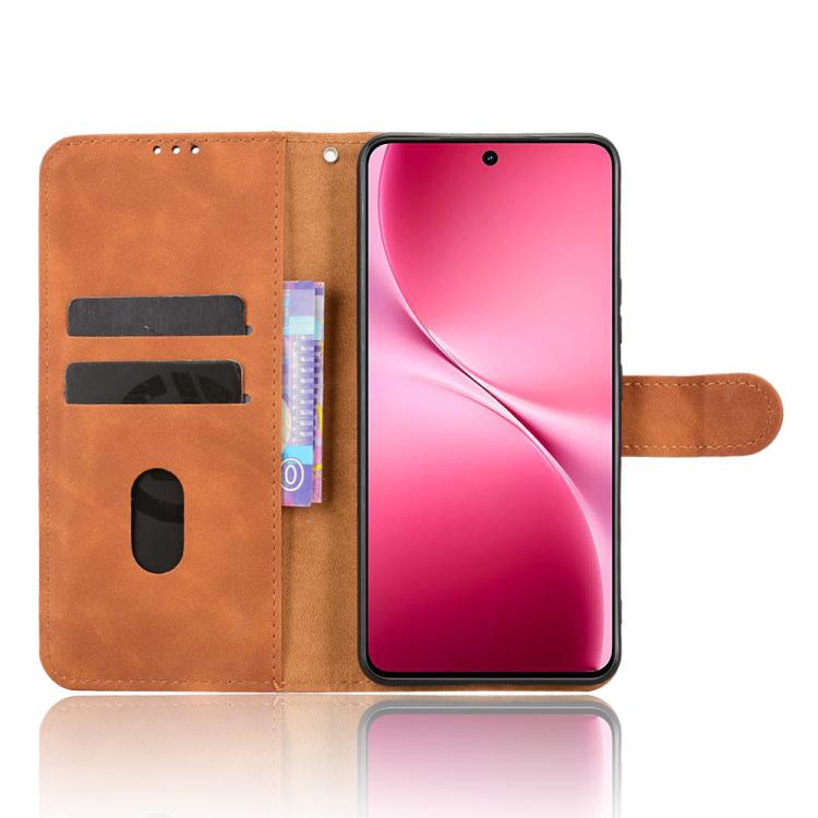 For vivo V60 Lite 4G / 5G Skin Feel Magnetic Flip Leather Phone Case