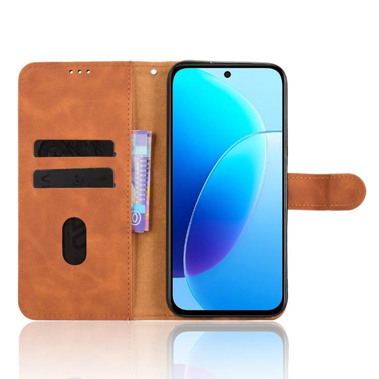 For vivo Y500i 5G Skin Feel Magnetic Flip Leather Phone Case