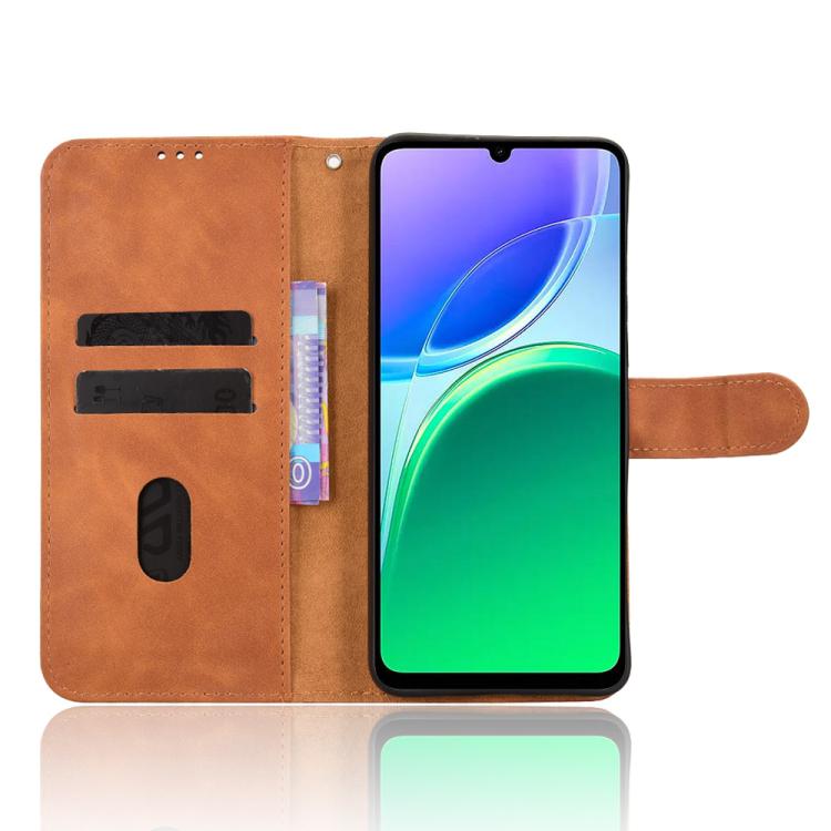 For vivo Y21 5G 2026 / Y05 4G Skin Feel Magnetic Flip Leather Phone Case