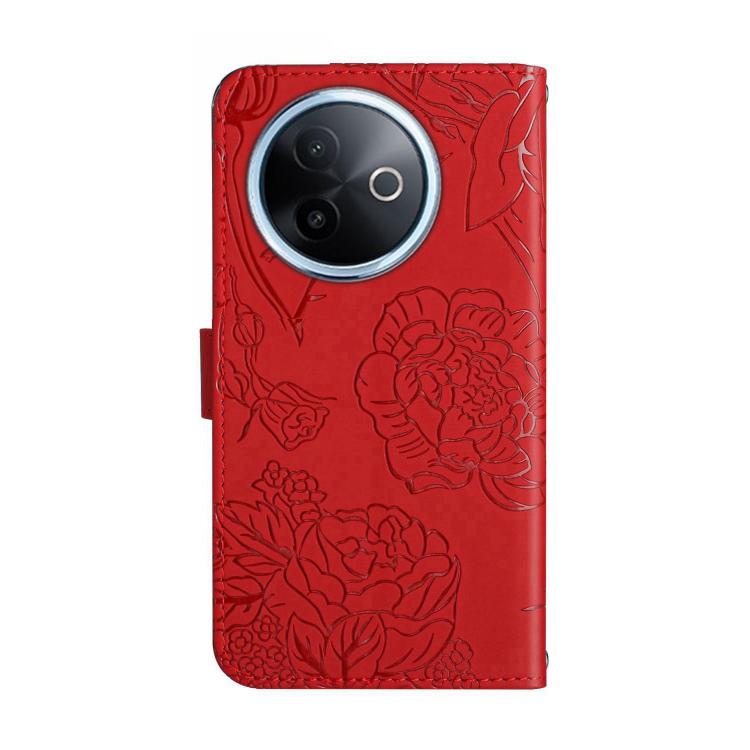 For vivo Y39 5G Global HT03 Skin Feel Butterfly Embossed Flip Leather Phone Case