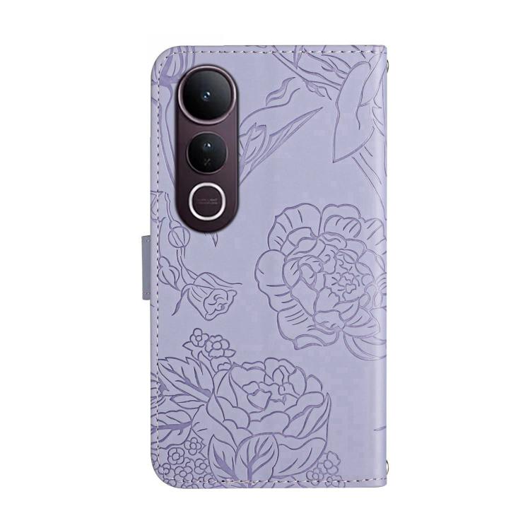 For vivo V50 Lite 5G HT03 Skin Feel Butterfly Embossed Flip Leather Phone Case