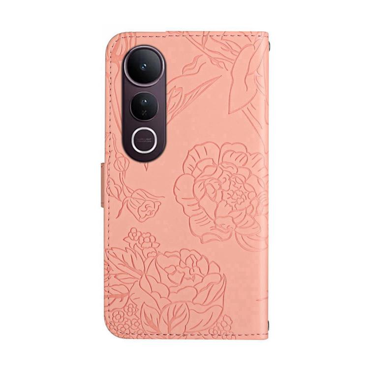 For vivo V50 Lite 5G HT03 Skin Feel Butterfly Embossed Flip Leather Phone Case