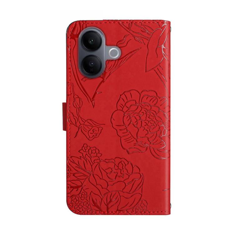 For vivo V60 Lite 5G HT03 Skin Feel Butterfly Embossed Flip Leather Phone Case