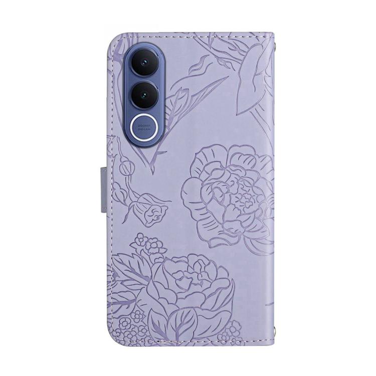 For vivo V70 FE 5G HT03 Skin Feel Butterfly Embossed Flip Leather Phone Case