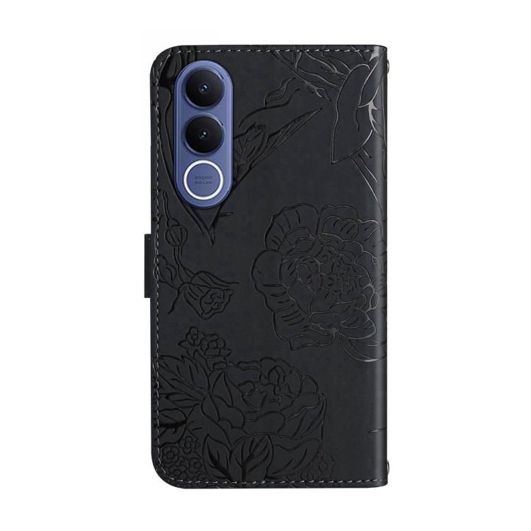 For vivo V70 FE 5G HT03 Skin Feel Butterfly Embossed Flip Leather Phone Case
