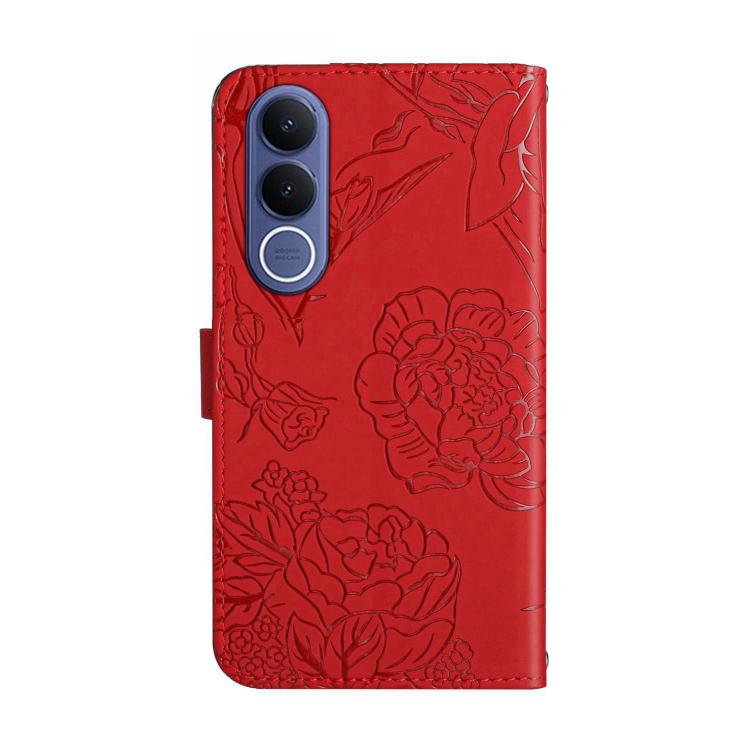 For vivo V70 FE 5G HT03 Skin Feel Butterfly Embossed Flip Leather Phone Case
