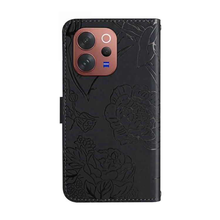 For vivo V70 5G Global / V70 Elite 5G HT03 Skin Feel Butterfly Embossed Flip Leather Phone Case