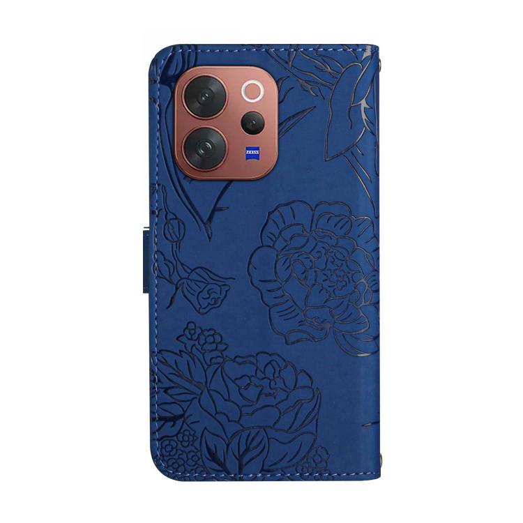 For vivo V70 5G Global / V70 Elite 5G HT03 Skin Feel Butterfly Embossed Flip Leather Phone Case