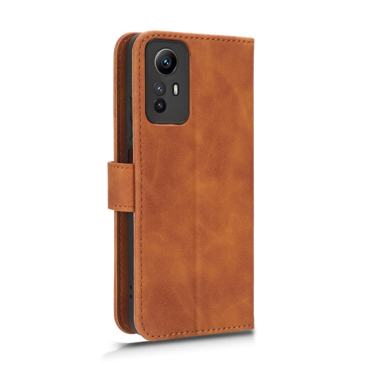 For Xiaomi Redmi Note 12S 4G Skin Feel Magnetic Flip Leather Phone Case