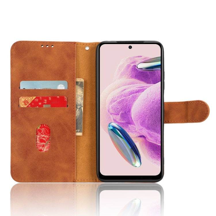 For Xiaomi Redmi Note 12S 4G Skin Feel Magnetic Flip Leather Phone Case