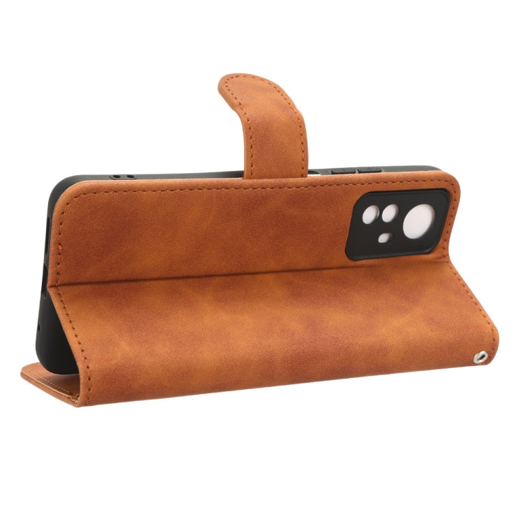 For Xiaomi Redmi Note 12S 4G Skin Feel Magnetic Flip Leather Phone Case