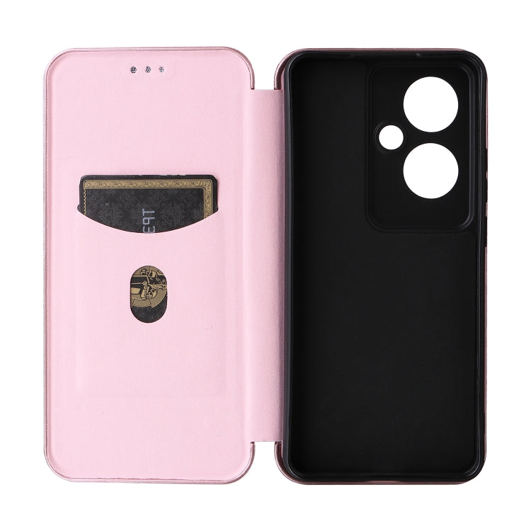 For OPPO Reno11 F 5G Carbon Fiber Texture Flip Leather Phone Case