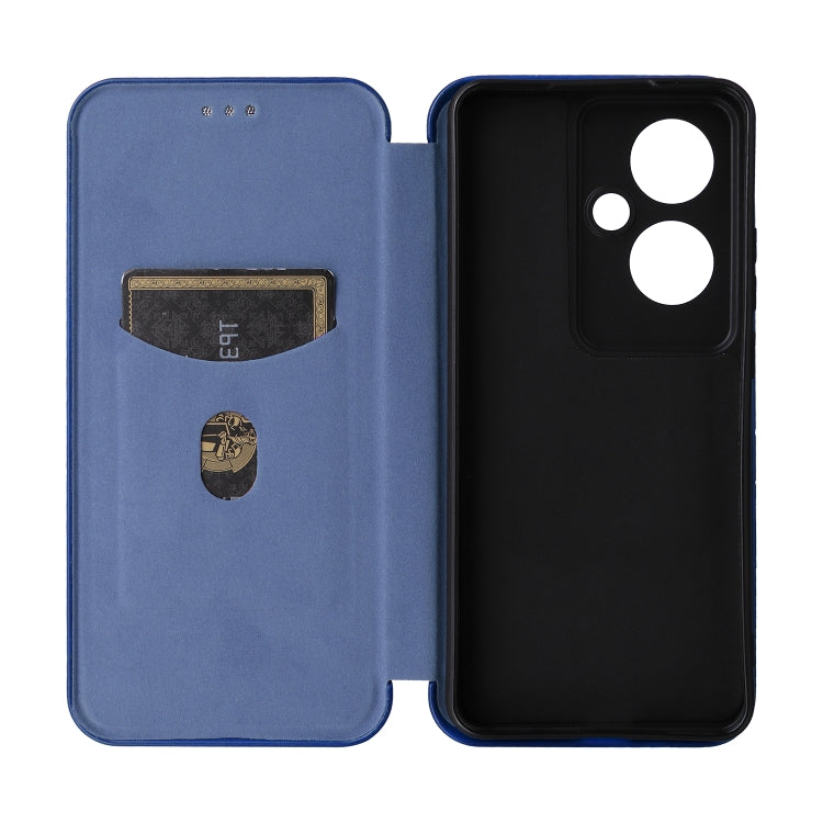 For OPPO Reno11 F 5G Carbon Fiber Texture Flip Leather Phone Case