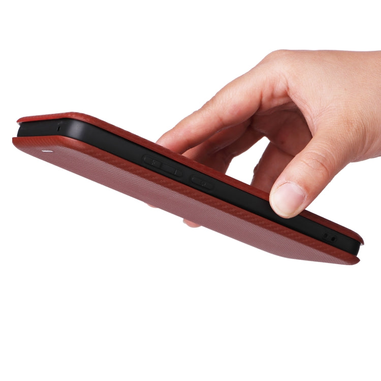 For OPPO Reno11 F 5G Carbon Fiber Texture Flip Leather Phone Case