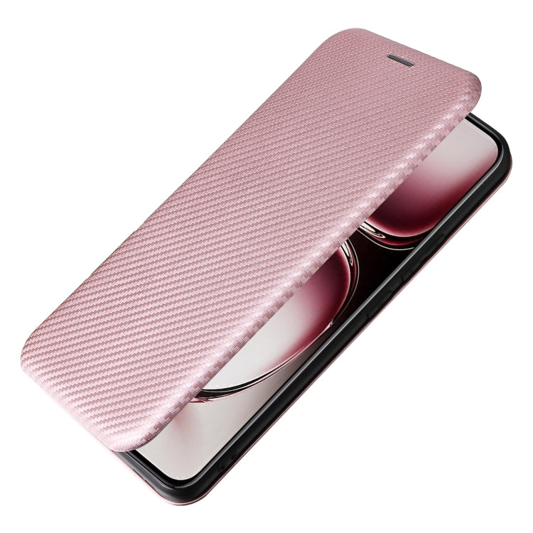 For OPPO Reno12 Pro 5G Global Carbon Fiber Texture Flip Leather Phone Case