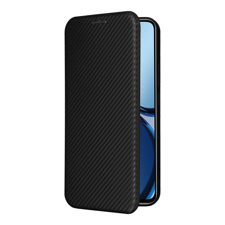 For OPPO Reno12 Pro 5G Global Carbon Fiber Texture Flip Leather Phone Case