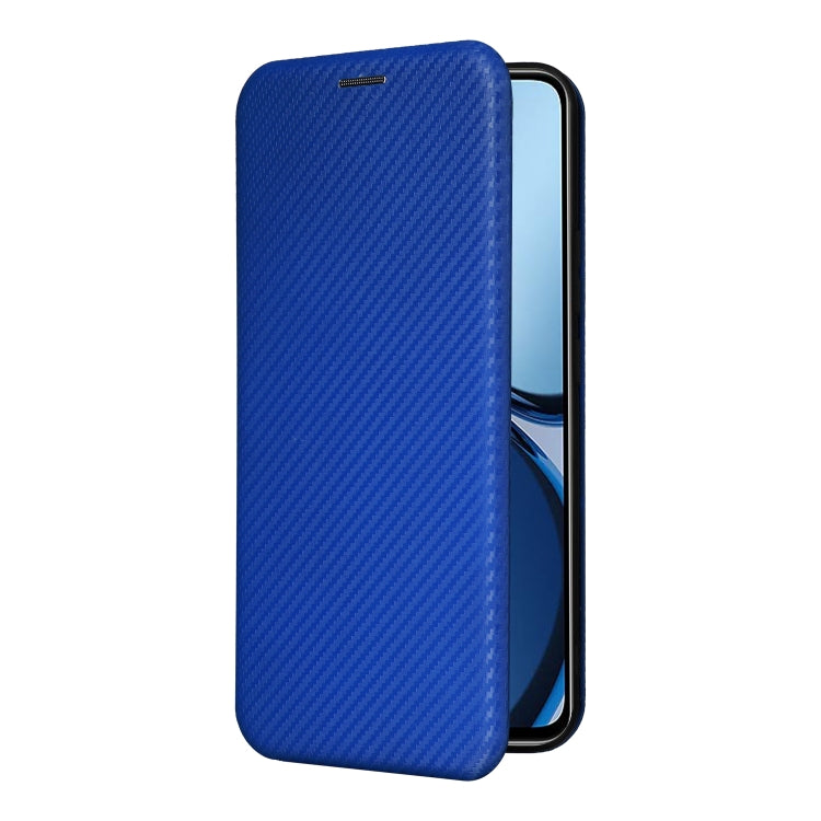For OPPO Reno12 Pro 5G Global Carbon Fiber Texture Flip Leather Phone Case