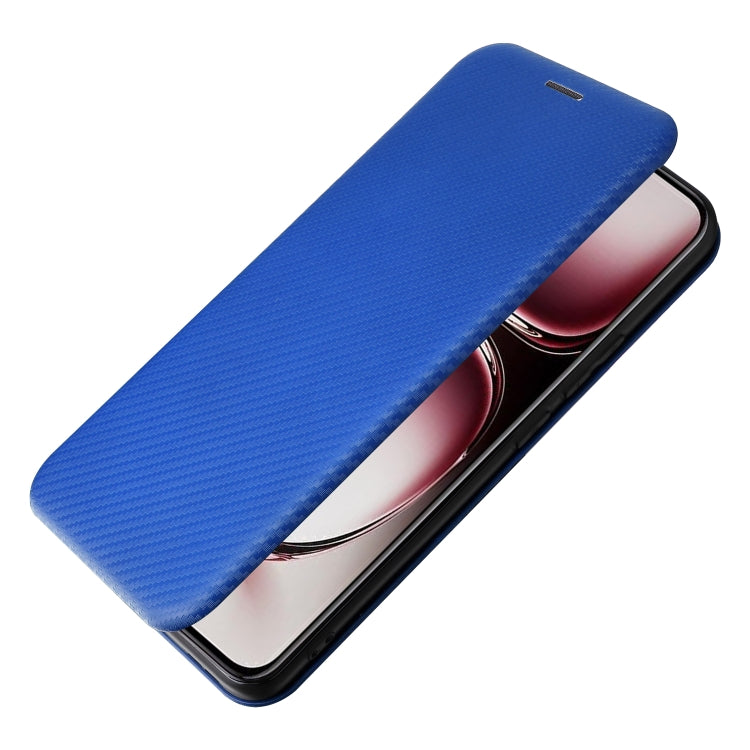 For OPPO Reno12 Pro 5G Global Carbon Fiber Texture Flip Leather Phone Case