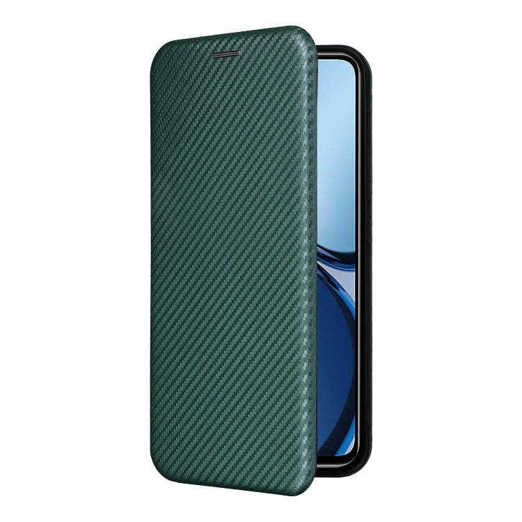 For OPPO Reno12 Pro 5G Global Carbon Fiber Texture Flip Leather Phone Case