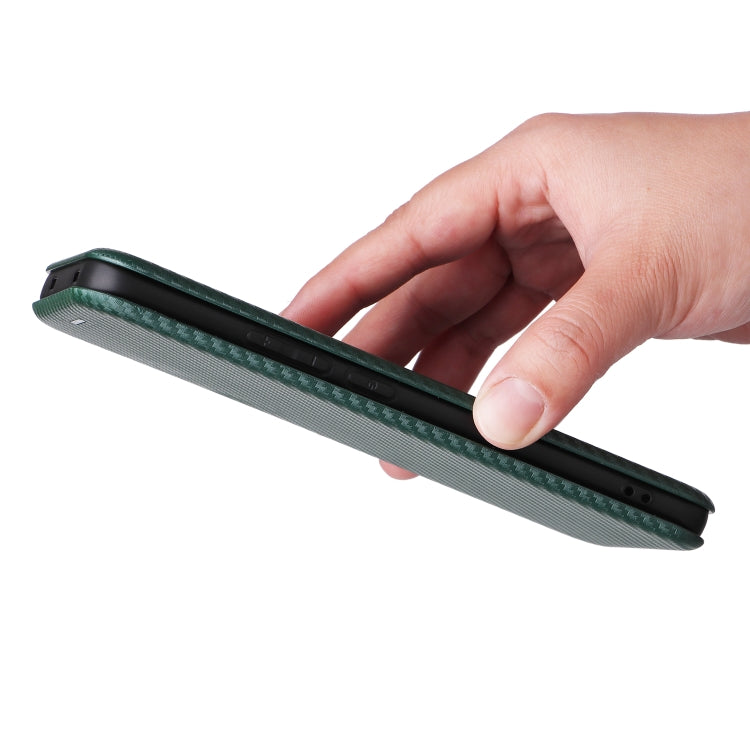 For OPPO Reno12 Pro 5G Global Carbon Fiber Texture Flip Leather Phone Case
