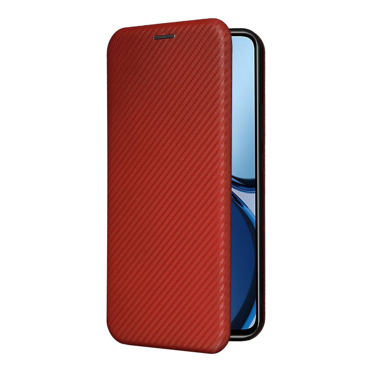 For OPPO Reno12 Pro 5G Global Carbon Fiber Texture Flip Leather Phone Case